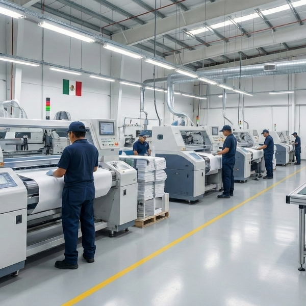 Trabajadores en una fábrica de manufactura